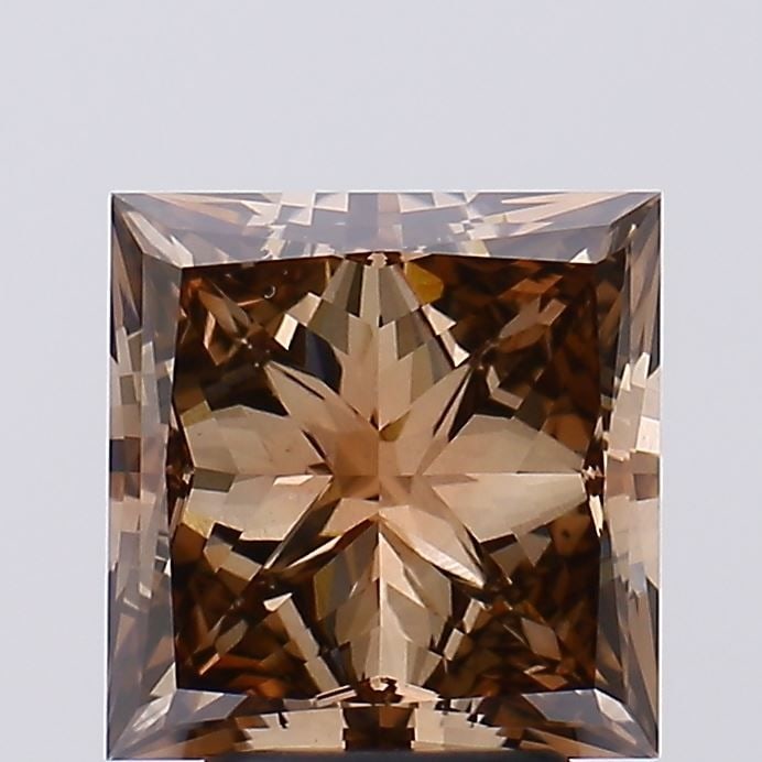 Loose Diamond - PRINCESS 4.03ct Fancy Brown VS2: Loose Diamond - PRINCESS 4.03ct Fancy Brown VS2 Source: This is a real non-mined Diamond that has been grown in a lab Shape: PRINCESS Carats: 4.03 Color: Fancy Brown Certification: IGI Video: