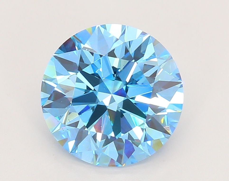 Ideal Loose Diamond - ROUND 3.01ct Fancy Vivid Blue VS2: Ideal Loose Diamond - ROUND 3.01ct Fancy Vivid Blue VS2 Source: This is a real non-mined Diamond that has been grown in a lab Shape: ROUND Carats: 3.01 Color: Fancy Vivid Blue Certification: IGI Video