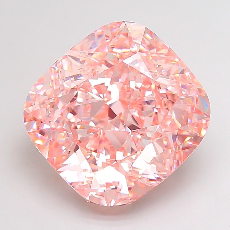 Loose Diamond - CUSHION MODIFIED 23.1ct Fancy Intense Pink VS1: Loose Diamond - CUSHION MODIFIED 23.1ct Fancy Intense Pink VS1 Source: This is a real non-mined Diamond that has been grown in a lab Shape: CUSHION MODIFIED Carats: 23.1 Color: Fancy Intense Pink Cert