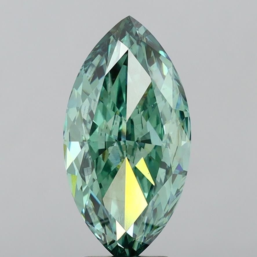 Loose Diamond - MARQUISE 7.0ct Fancy Vivid Green VS2: Loose Diamond - MARQUISE 7.0ct Fancy Vivid Green VS2 Source: This is a real non-mined Diamond that has been grown in a lab Shape: MARQUISE Carats: 7.0 Color: Fancy Vivid Green Certification: IGI Video