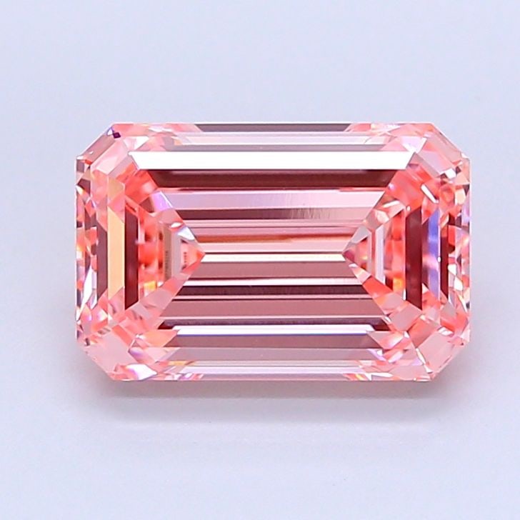 Loose Diamond - EMERALD 4.07ct Fancy Intense Pink VVS2: Loose Diamond - EMERALD 4.07ct Fancy Intense Pink VVS2 Source: This is a real non-mined Diamond that has been grown in a lab Shape: EMERALD Carats: 4.07 Color: Fancy Intense Pink Certification: IGI Vi