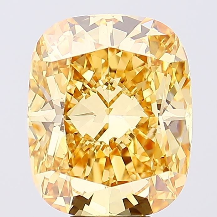 Loose Diamond - CUSHION BRILLIANT 9.01ct Fancy Intense Yellow VS1: Loose Diamond - CUSHION BRILLIANT 9.01ct Fancy Intense Yellow VS1 Source: This is a real non-mined Diamond that has been grown in a lab Shape: CUSHION BRILLIANT Carats: 9.01 Color: Fancy Intense Yello
