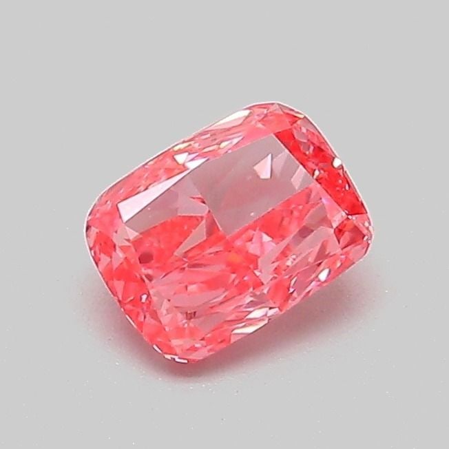 Loose Diamond - CUSHION BRILLIANT 0.52ct Fancy Vivid Pink VS1: Loose Diamond - CUSHION BRILLIANT 0.52ct Fancy Vivid Pink VS1 Source: This is a real non-mined Diamond that has been grown in a lab Shape: CUSHION BRILLIANT Carats: 0.52 Color: Fancy Vivid Pink Certif