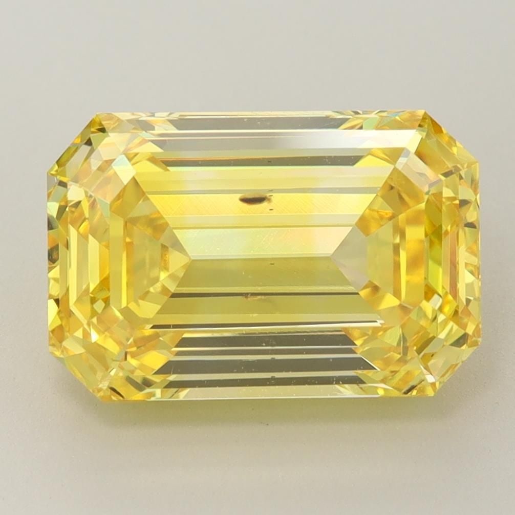 Loose Diamond - EMERALD 5.02ct Fancy Vivid Yellow SI1 (1 of 1)