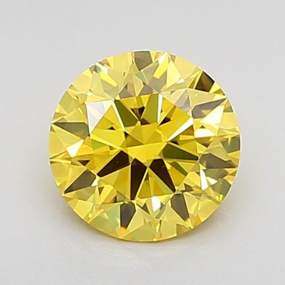 Loose Diamond - ROUND 1.01ct Fancy Vivid Yellow VVS2: Loose Diamond - ROUND 1.01ct Fancy Vivid Yellow VVS2 Source: This is a real non-mined Diamond that has been grown in a lab Shape: ROUND Carats: 1.01 Color: Fancy Vivid Yellow Certification: IGI Video: