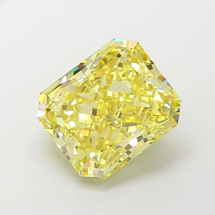 Loose Diamond - RADIANT 4.53ct Fancy Intense Yellow VS2: Loose Diamond - RADIANT 4.53ct Fancy Intense Yellow VS2 Source: This is a real non-mined Diamond that has been grown in a lab Shape: RADIANT Carats: 4.53 Color: Fancy Intense Yellow Certification: IGI