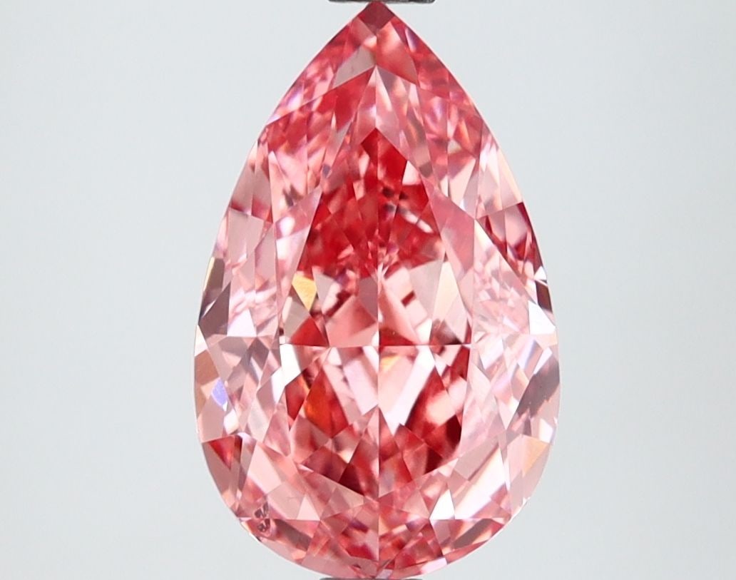 Loose Diamond - PEAR 2.61ct Fancy Vivid Pink VS2: Loose Diamond - PEAR 2.61ct Fancy Vivid Pink VS2 Source: This is a real non-mined Diamond that has been grown in a lab Shape: PEAR Carats: 2.61 Color: Fancy Vivid Pink Certification: IGI Video: