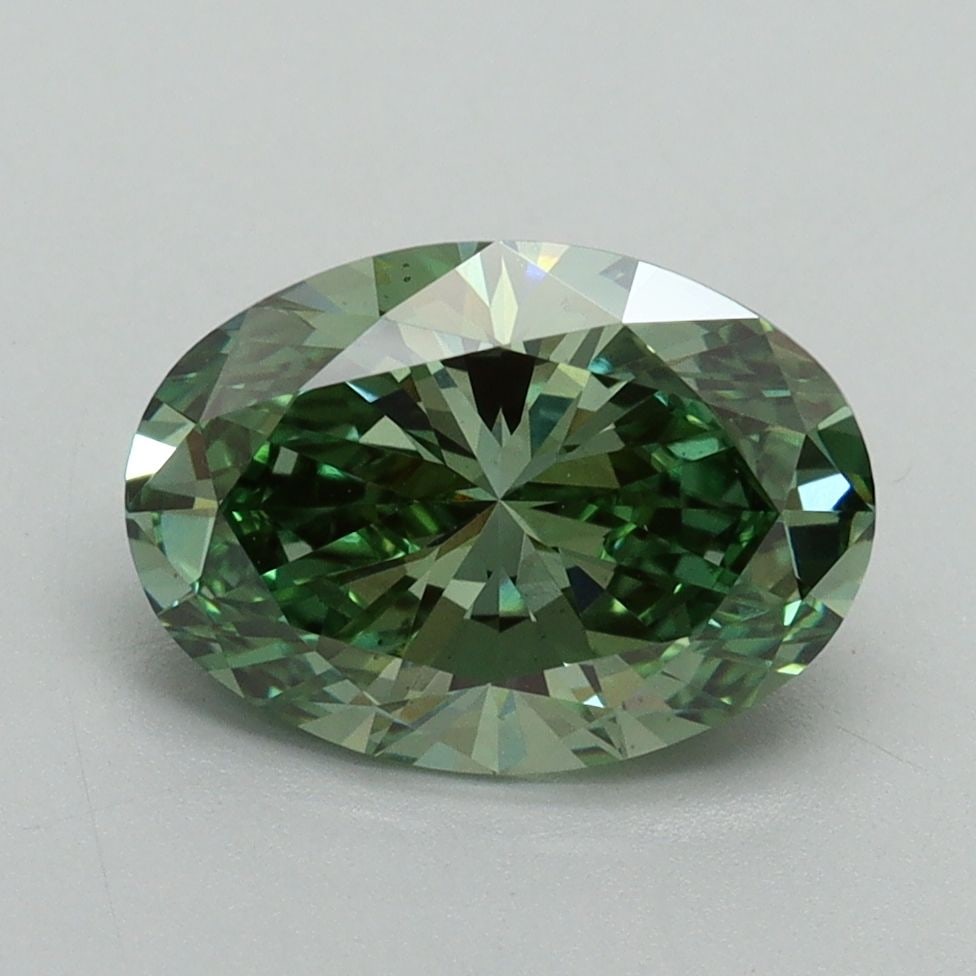 Loose Diamond - OVAL 2.01ct Fancy Vivid Green VS1 (1 of 1)