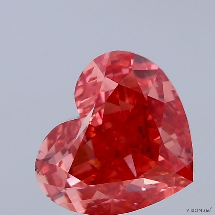 Loose Diamond - HEART 2.6ct Fancy Vivid Pink VS2: Loose Diamond - HEART 2.6ct Fancy Vivid Pink VS2 Source: This is a real non-mined Diamond that has been grown in a lab Shape: HEART Carats: 2.6 Color: Fancy Vivid Pink Certification: IGI Video:
