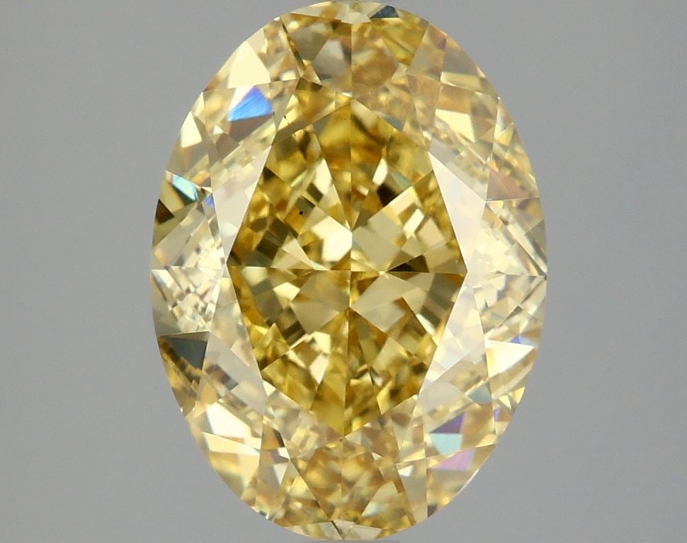 Loose Diamond - OVAL 4.1ct Fancy Vivid Yellow VS1: Loose Diamond - OVAL 4.1ct Fancy Vivid Yellow VS1 Source: This is a real non-mined Diamond that has been grown in a lab Shape: OVAL Carats: 4.1 Color: Fancy Vivid Yellow Certification: IGI Video:
