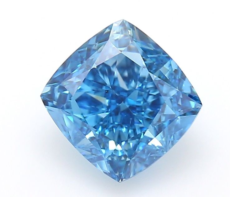 Loose Diamond - CUSHION MODIFIED 1.01ct Fancy Vivid Blue VVS1: Loose Diamond - CUSHION MODIFIED 1.01ct Fancy Vivid Blue VVS1 Source: This is a real non-mined Diamond that has been grown in a lab Shape: CUSHION MODIFIED Carats: 1.01 Color: Fancy Vivid Blue Certifi