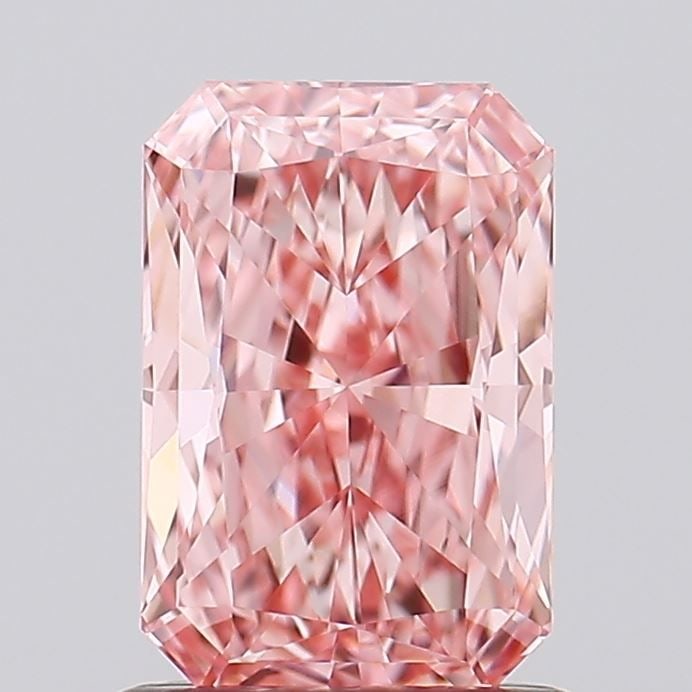 Loose Diamond - RADIANT 1.09ct Fancy Vivid Pink VVS1: Loose Diamond - RADIANT 1.09ct Fancy Vivid Pink VVS1 Source: This is a real non-mined Diamond that has been grown in a lab Shape: RADIANT Carats: 1.09 Color: Fancy Vivid Pink Certification: IGI Video: