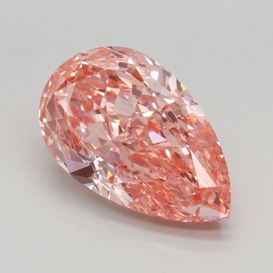 Loose Diamond - PEAR 1.35ct Fancy Vivid Pink VVS2: Loose Diamond - PEAR 1.35ct Fancy Vivid Pink VVS2 Source: This is a real non-mined Diamond that has been grown in a lab Shape: PEAR Carats: 1.35 Color: Fancy Vivid Pink Certification: IGI Video: