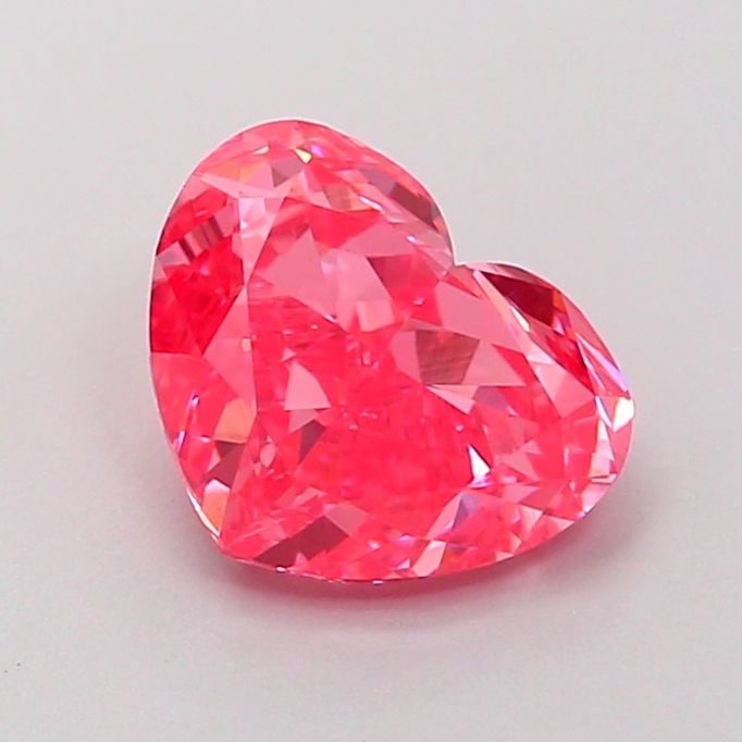 Loose Diamond - HEART 1.01ct Fancy Vivid Pink VS1: Loose Diamond - HEART 1.01ct Fancy Vivid Pink VS1 Source: This is a real non-mined Diamond that has been grown in a lab Shape: HEART Carats: 1.01 Color: Fancy Vivid Pink Certification: IGI Video: