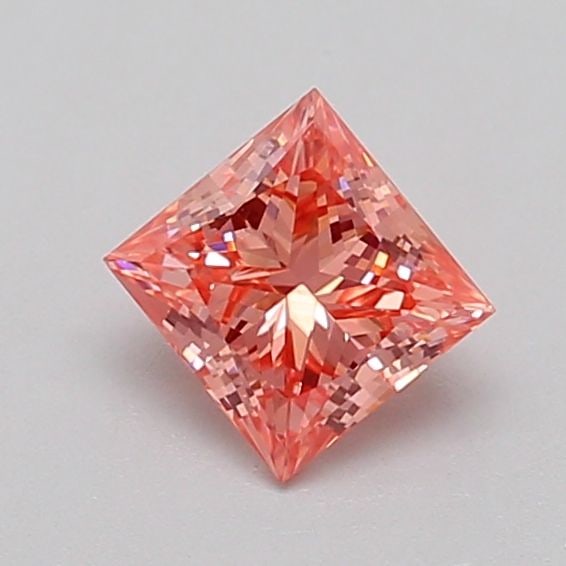 Loose Diamond - PRINCESS 0.63ct Fancy Vivid Pink VS2: Loose Diamond - PRINCESS 0.63ct Fancy Vivid Pink VS2 Source: This is a real non-mined Diamond that has been grown in a lab Shape: PRINCESS Carats: 0.63 Color: Fancy Vivid Pink Certification: IGI Video