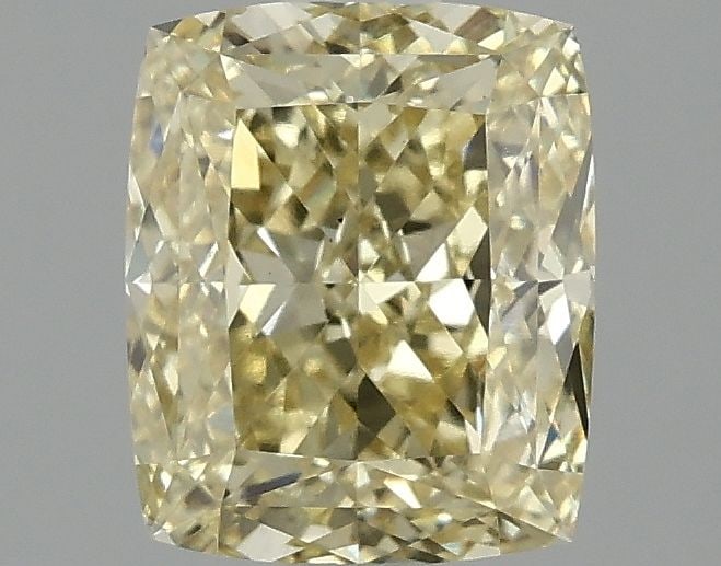 Loose Diamond - CUSHION MODIFIED 2.0ct Fancy Vivid Yellow VS1: Loose Diamond - CUSHION MODIFIED 2.0ct Fancy Vivid Yellow VS1 Source: This is a real non-mined Diamond that has been grown in a lab Shape: CUSHION MODIFIED Carats: 2.0 Color: Fancy Vivid Yellow Certif