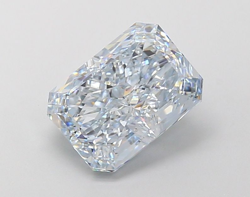 Loose Diamond - RADIANT 2.81ct Fancy Blue VS1: Loose Diamond - RADIANT 2.81ct Fancy Blue VS1 Source: This is a real non-mined Diamond that has been grown in a lab Shape: RADIANT Carats: 2.81 Color: Fancy Blue Certification: IGI Video: