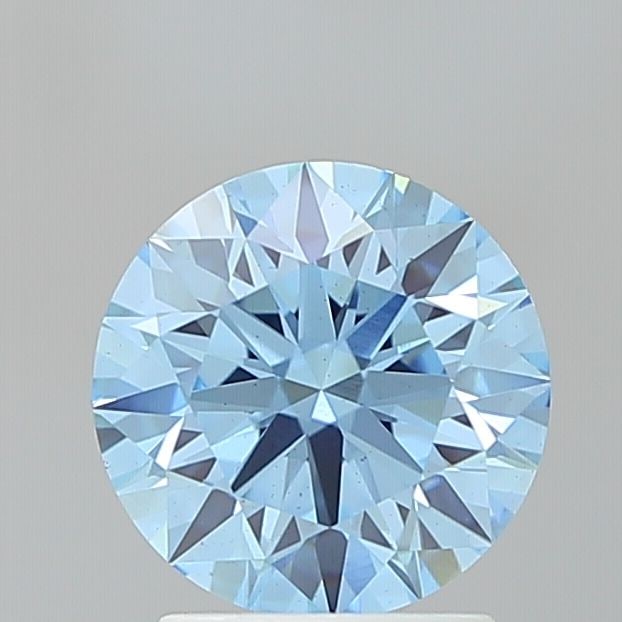 Ideal Loose Diamond - ROUND 2.06ct Fancy Vivid Blue VS2: Ideal Loose Diamond - ROUND 2.06ct Fancy Vivid Blue VS2 Source: This is a real non-mined Diamond that has been grown in a lab Shape: ROUND Carats: 2.06 Color: Fancy Vivid Blue Certification: IGI Video