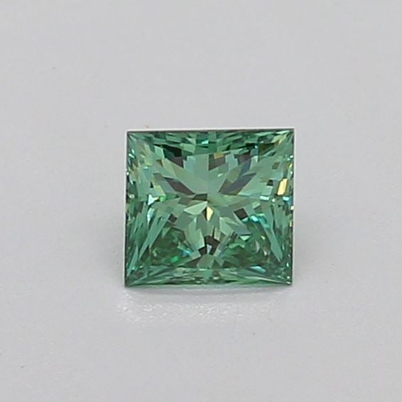 Loose Diamond - PRINCESS 0.31ct Fancy Vivid Green VS1: Loose Diamond - PRINCESS 0.31ct Fancy Vivid Green VS1 Source: This is a real non-mined Diamond that has been grown in a lab Shape: PRINCESS Carats: 0.31 Color: Fancy Vivid Green Certification: IGI Vid