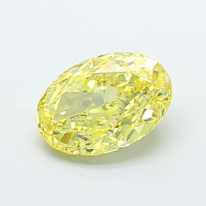 Loose Diamond - OVAL 1.94ct Fancy Vivid Yellow VS2: Loose Diamond - OVAL 1.94ct Fancy Vivid Yellow VS2 Source: This is a real non-mined Diamond that has been grown in a lab Shape: OVAL Carats: 1.94 Color: Fancy Vivid Yellow Certification: IGI Video: