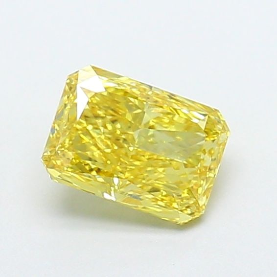Loose Diamond - RADIANT 1.07ct Fancy Vivid Yellow VVS2: Loose Diamond - RADIANT 1.07ct Fancy Vivid Yellow VVS2 Source: This is a real non-mined Diamond that has been grown in a lab Shape: RADIANT Carats: 1.07 Color: Fancy Vivid Yellow Certification: IGI
