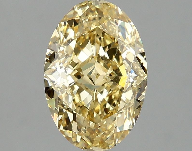 Loose Diamond - OVAL 2.04ct Fancy Intense Yellow VS1: Loose Diamond - OVAL 2.04ct Fancy Intense Yellow VS1 Source: This is a real non-mined Diamond that has been grown in a lab Shape: OVAL Carats: 2.04 Color: Fancy Intense Yellow Certification: IGI