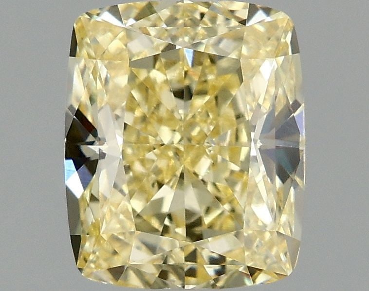 Loose Diamond - CUSHION MODIFIED 1.55ct Fancy Intense Yellow VVS2: Loose Diamond - CUSHION MODIFIED 1.55ct Fancy Intense Yellow VVS2 Source: This is a real non-mined Diamond that has been grown in a lab Shape: CUSHION MODIFIED Carats: 1.55 Color: Fancy Intense Yellow