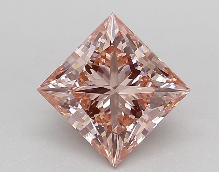 Loose Diamond - PRINCESS 1.71ct Fancy Pink VS1: Loose Diamond - PRINCESS 1.71ct Fancy Pink VS1 Source: This is a real non-mined Diamond that has been grown in a lab Shape: PRINCESS Carats: 1.71 Color: Fancy Pink Certification: IGI Video: