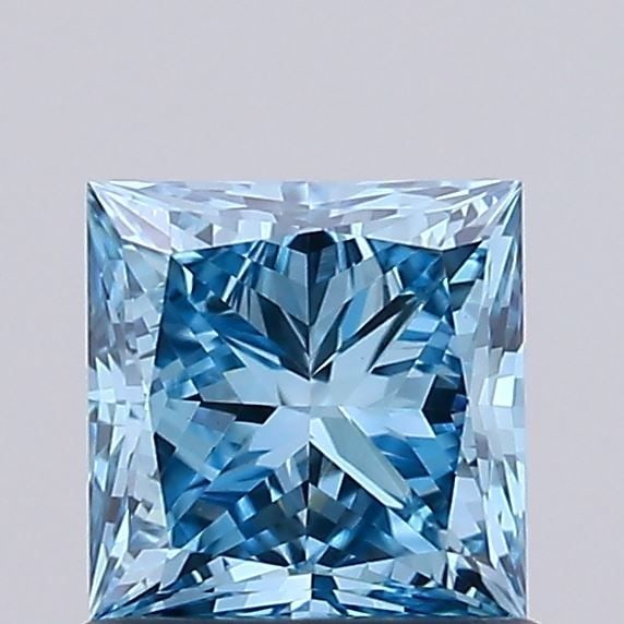 Loose Diamond - PRINCESS 0.94ct Fancy Vivid Blue VS1: Loose Diamond - PRINCESS 0.94ct Fancy Vivid Blue VS1 Source: This is a real non-mined Diamond that has been grown in a lab Shape: PRINCESS Carats: 0.94 Color: Fancy Vivid Blue Certification: IGI Video