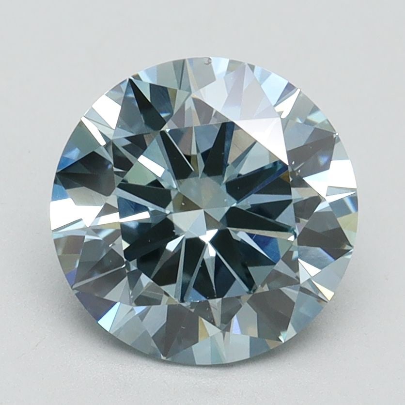 Loose Diamond - ROUND 2.24ct Fancy Intense Blue VS1: Loose Diamond - ROUND 2.24ct Fancy Intense Blue VS1 Source: This is a real non-mined Diamond that has been grown in a lab Shape: ROUND Carats: 2.24 Color: Fancy Intense Blue Certification: IGI Video: