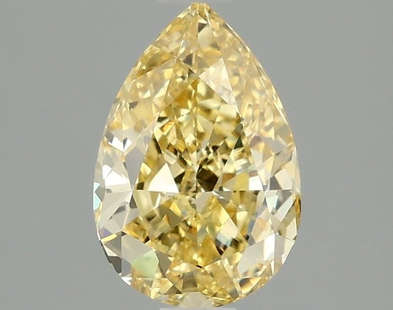 Loose Diamond - PEAR 1.48ct Fancy Vivid Yellow VS1: Loose Diamond - PEAR 1.48ct Fancy Vivid Yellow VS1 Source: This is a real non-mined Diamond that has been grown in a lab Shape: PEAR Carats: 1.48 Color: Fancy Vivid Yellow Certification: IGI Video: