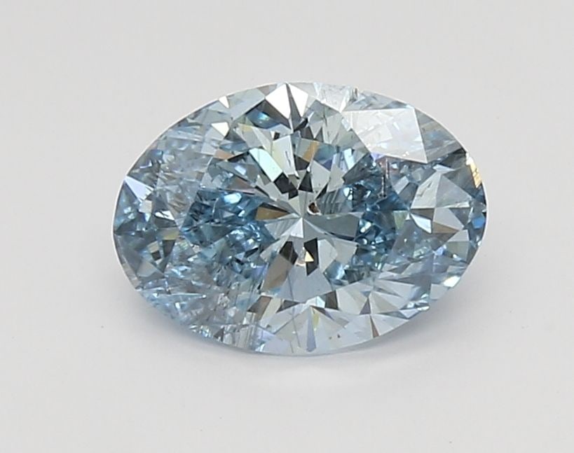 Loose Diamond - OVAL 1.51ct Fancy Intense Blue SI2: Loose Diamond - OVAL 1.51ct Fancy Intense Blue SI2 Source: This is a real non-mined Diamond that has been grown in a lab Shape: OVAL Carats: 1.51 Color: Fancy Intense Blue Certification: NONE Video: