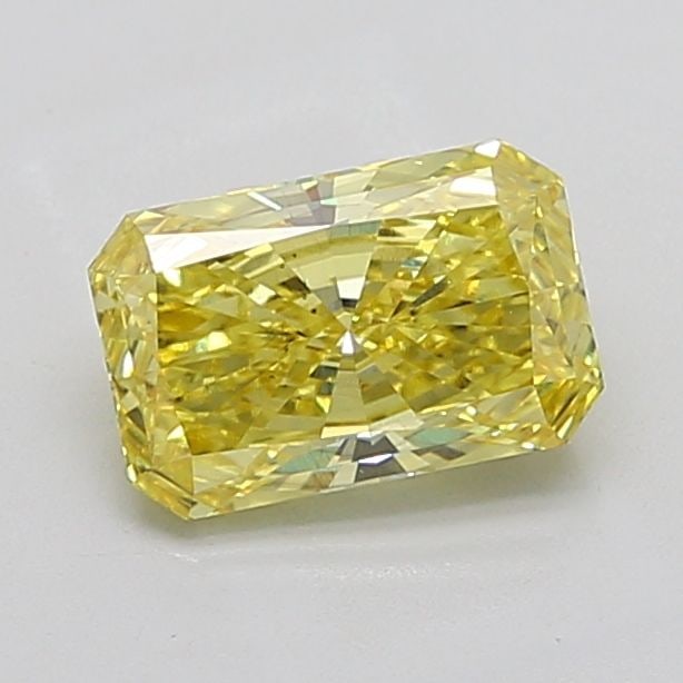 Loose Diamond - RADIANT 2.3ct Fancy Vivid Yellow VS2: Loose Diamond - RADIANT 2.3ct Fancy Vivid Yellow VS2 Source: This is a real non-mined Diamond that has been grown in a lab Shape: RADIANT Carats: 2.3 Color: Fancy Vivid Yellow Certification: IGI Video