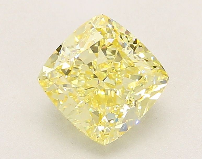 Loose Diamond - CUSHION MODIFIED 2.19ct Fancy Light Yellow VVS2: Loose Diamond - CUSHION MODIFIED 2.19ct Fancy Light Yellow VVS2 Source: This is a real non-mined Diamond that has been grown in a lab Shape: CUSHION MODIFIED Carats: 2.19 Color: Fancy Light Yellow Cer