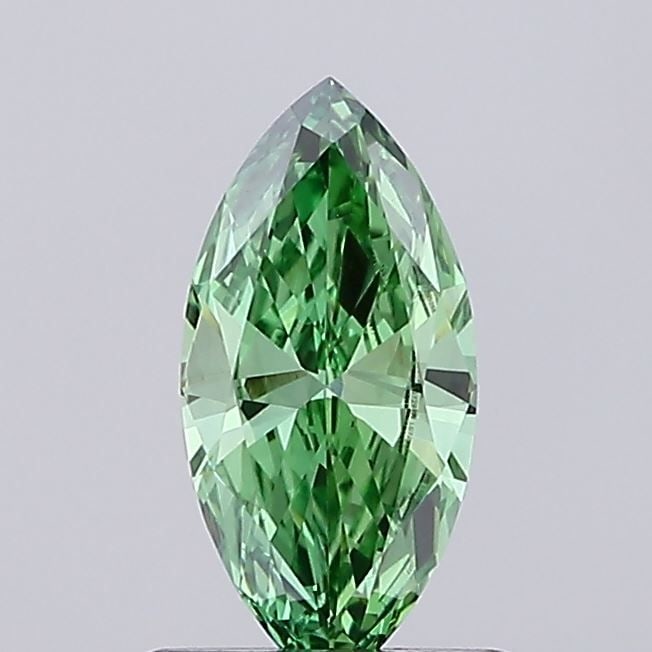 Loose Diamond - MARQUISE 0.65ct Fancy Vivid Green VVS2: Loose Diamond - MARQUISE 0.65ct Fancy Vivid Green VVS2 Source: This is a real non-mined Diamond that has been grown in a lab Shape: MARQUISE Carats: 0.65 Color: Fancy Vivid Green Certification: IGI Vi