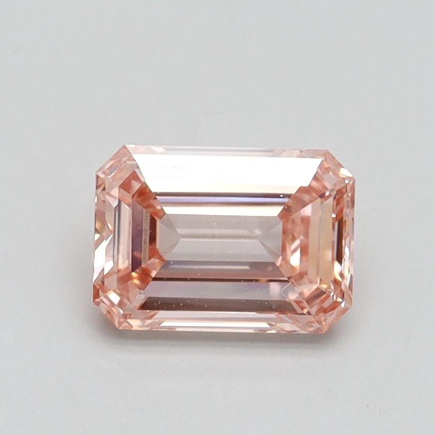 Loose Diamond - EMERALD 1.01ct Fancy Intense Orangey Pink VVS2 (1 of 1)