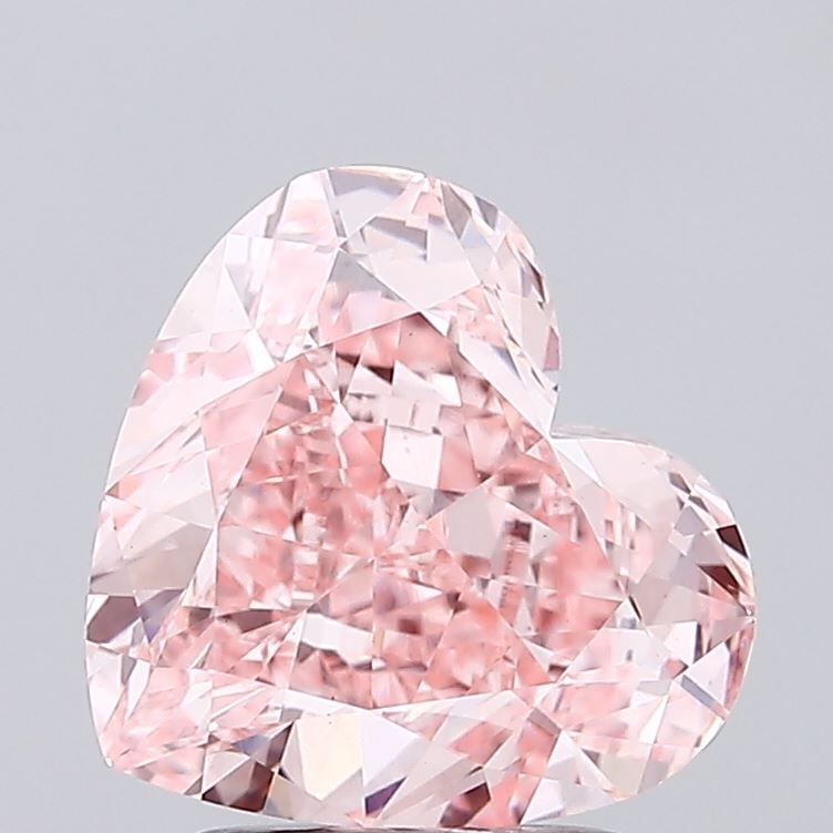 Loose Diamond - HEART 3.04ct Fancy Vivid Pink VS1: Loose Diamond - HEART 3.04ct Fancy Vivid Pink VS1 Source: This is a real non-mined Diamond that has been grown in a lab Shape: HEART Carats: 3.04 Color: Fancy Vivid Pink Certification: IGI Video: