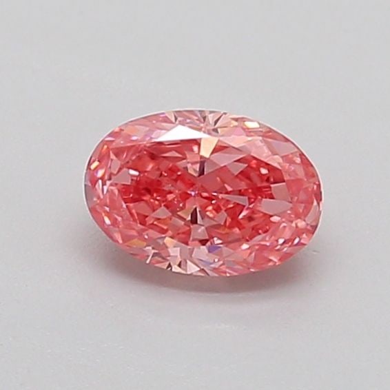 Loose Diamond - OVAL 0.48ct Fancy Vivid Pink VS1: Loose Diamond - OVAL 0.48ct Fancy Vivid Pink VS1 Source: This is a real non-mined Diamond that has been grown in a lab Shape: OVAL Carats: 0.48 Color: Fancy Vivid Pink Certification: IGI Video: