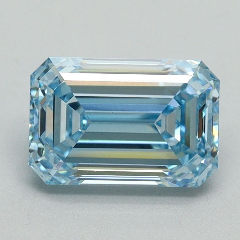 Loose Diamond - EMERALD 1.59ct Fancy Intense Blue VVS2: Loose Diamond - EMERALD 1.59ct Fancy Intense Blue VVS2 Source: This is a real non-mined Diamond that has been grown in a lab Shape: EMERALD Carats: 1.59 Color: Fancy Intense Blue Certification: IGI Vi