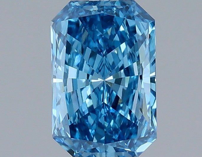 Loose Diamond - RADIANT 1.04ct Fancy Vivid Blue VVS1: Loose Diamond - RADIANT 1.04ct Fancy Vivid Blue VVS1 Source: This is a real non-mined Diamond that has been grown in a lab Shape: RADIANT Carats: 1.04 Color: Fancy Vivid Blue Certification: IGI Video: