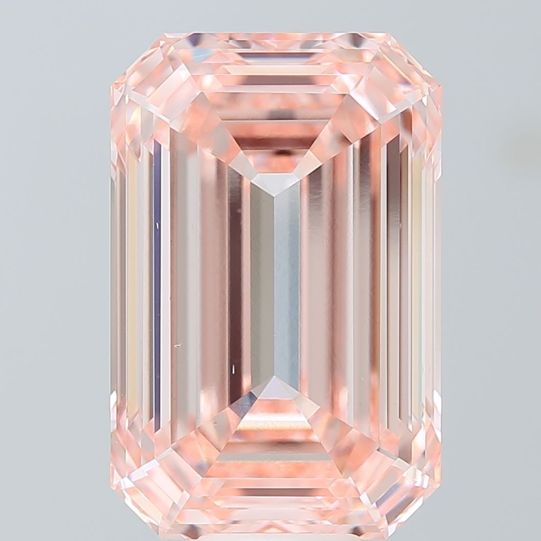 Loose Diamond - EMERALD 15.03ct Fancy Intense Pink VS1: Loose Diamond - EMERALD 15.03ct Fancy Intense Pink VS1 Source: This is a real non-mined Diamond that has been grown in a lab Shape: EMERALD Carats: 15.03 Color: Fancy Intense Pink Certification: IGI V