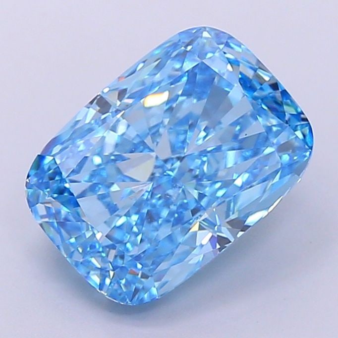 Loose Diamond - CUSHION MODIFIED 5.08ct Fancy Vivid Blue VS1: Loose Diamond - CUSHION MODIFIED 5.08ct Fancy Vivid Blue VS1 Source: This is a real non-mined Diamond that has been grown in a lab Shape: CUSHION MODIFIED Carats: 5.08 Color: Fancy Vivid Blue Certific
