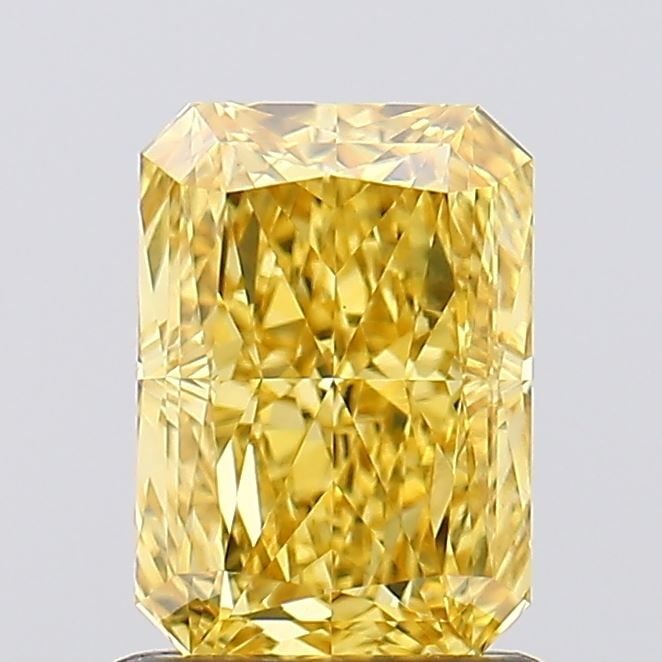 Loose Diamond - RADIANT 1.17ct Fancy Vivid Yellow VVS2: Loose Diamond - RADIANT 1.17ct Fancy Vivid Yellow VVS2 Source: This is a real non-mined Diamond that has been grown in a lab Shape: RADIANT Carats: 1.17 Color: Fancy Vivid Yellow Certification: IGI