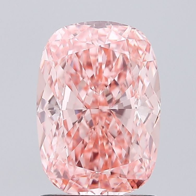 Loose Diamond - CUSHION MODIFIED 1.54ct Fancy Vivid Pink VVS2: Loose Diamond - CUSHION MODIFIED 1.54ct Fancy Vivid Pink VVS2 Source: This is a real non-mined Diamond that has been grown in a lab Shape: CUSHION MODIFIED Carats: 1.54 Color: Fancy Vivid Pink Certifi