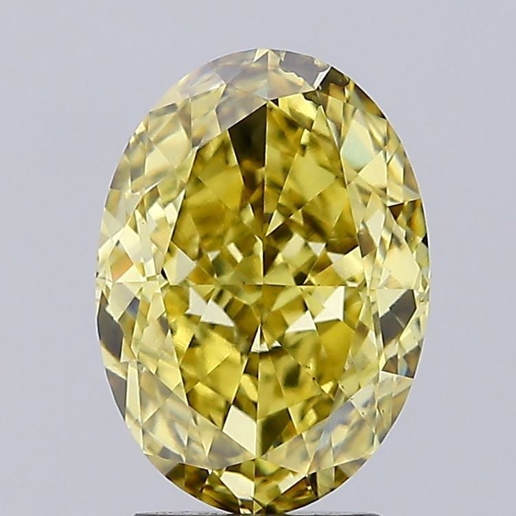 Loose Diamond - OVAL 3.0ct Fancy Intense Yellow SI1: Loose Diamond - OVAL 3.0ct Fancy Intense Yellow SI1 Source: This is a real non-mined Diamond that has been grown in a lab Shape: OVAL Carats: 3.0 Color: Fancy Intense Yellow Certification: IGI Video: