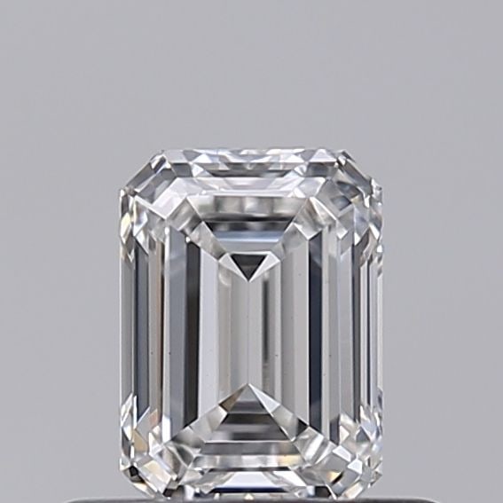 Loose Diamond - EMERALD 0.5ct F VS1: Loose Diamond - EMERALD 0.5ct F VS1 Source: This is a real non-mined Diamond that has been grown in a lab Shape: EMERALD Carats: 0.5 Color: F Clarity: VS1 Certification: NONE Video: