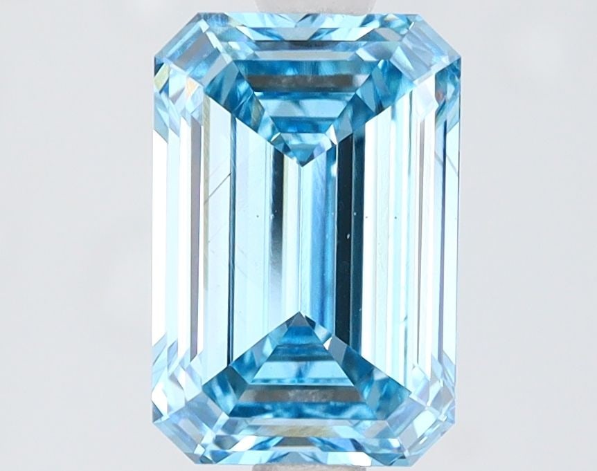 Loose Diamond - EMERALD 2.0ct Fancy Intense Blue VS2: Loose Diamond - EMERALD 2.0ct Fancy Intense Blue VS2 Source: This is a real non-mined Diamond that has been grown in a lab Shape: EMERALD Carats: 2.0 Color: Fancy Intense Blue Certification: IGI Video