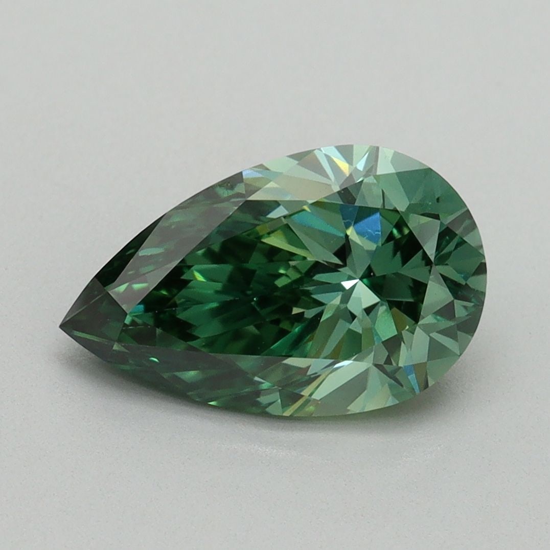 Loose Diamond - PEAR 2.0ct Fancy Vivid Green VVS2 (1 of 1)