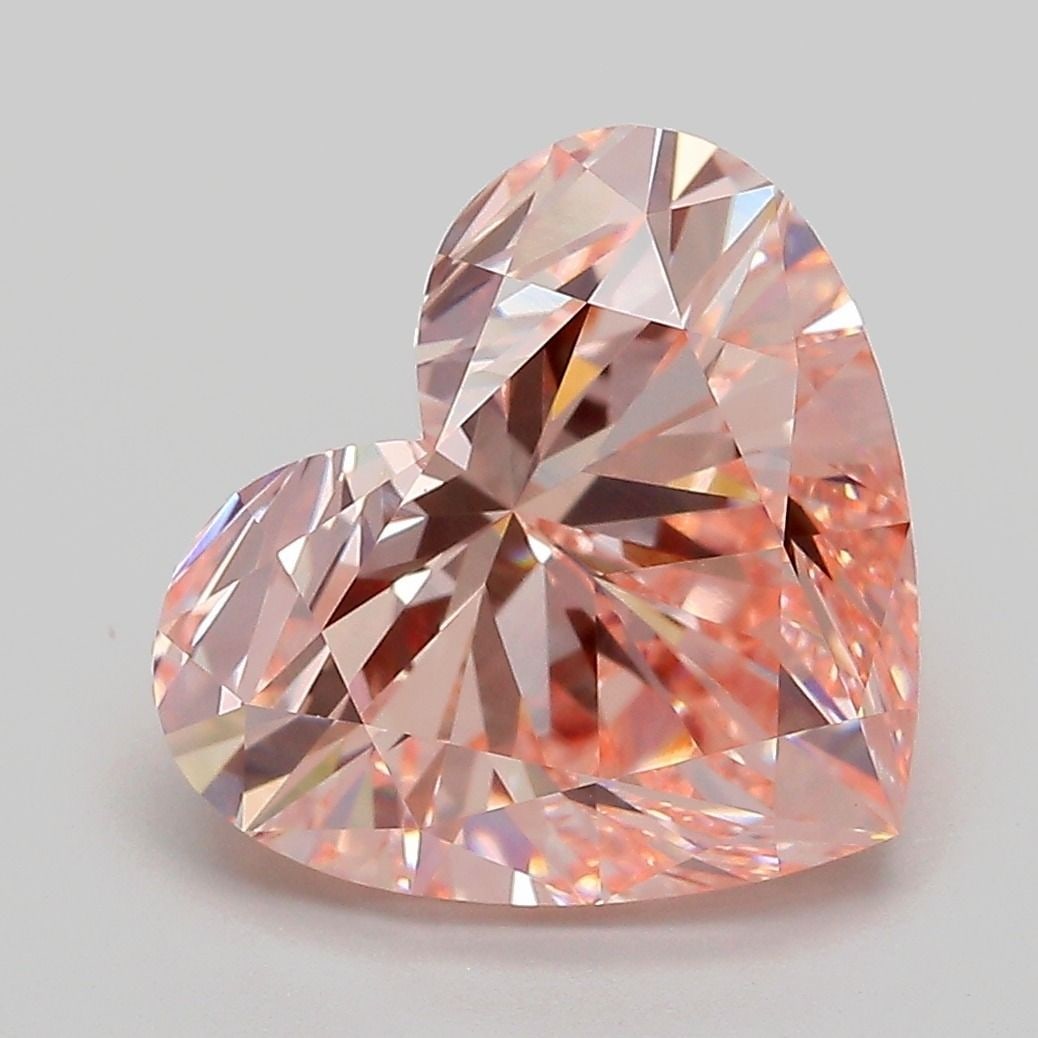 Loose Diamond - HEART 5.08ct Fancy Intense Pink VVS2: Loose Diamond - HEART 5.08ct Fancy Intense Pink VVS2 Source: This is a real non-mined Diamond that has been grown in a lab Shape: HEART Carats: 5.08 Color: Fancy Intense Pink Certification: IGI Video: