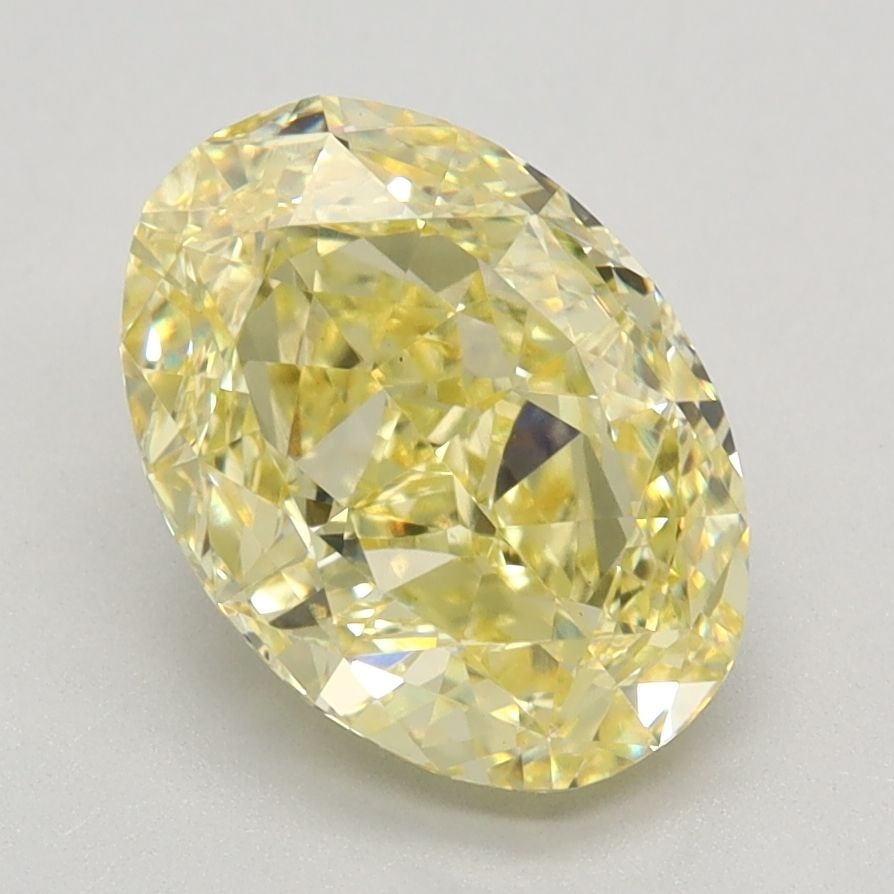 Loose Diamond - OVAL 2.45ct Fancy Intense Yellow VS1: Loose Diamond - OVAL 2.45ct Fancy Intense Yellow VS1 Source: This is a real non-mined Diamond that has been grown in a lab Shape: OVAL Carats: 2.45 Color: Fancy Intense Yellow Certification: IGI Video